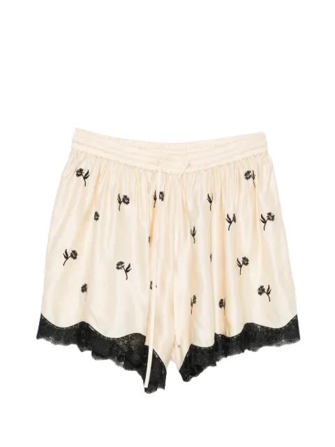 embroidered lace-trim shorts by SANDRO PARIS