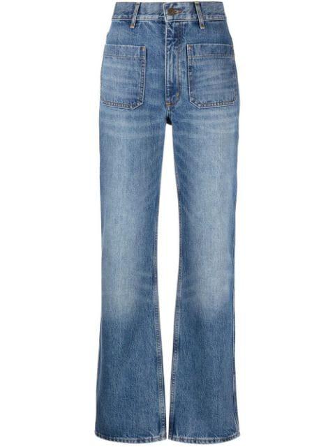 flared faded  jeans by SANDRO PARIS