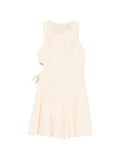 floral-jacquard cut-out mini dress by SANDRO PARIS