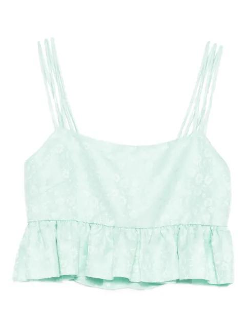 floral-pattern ruffled top by SANDRO PARIS