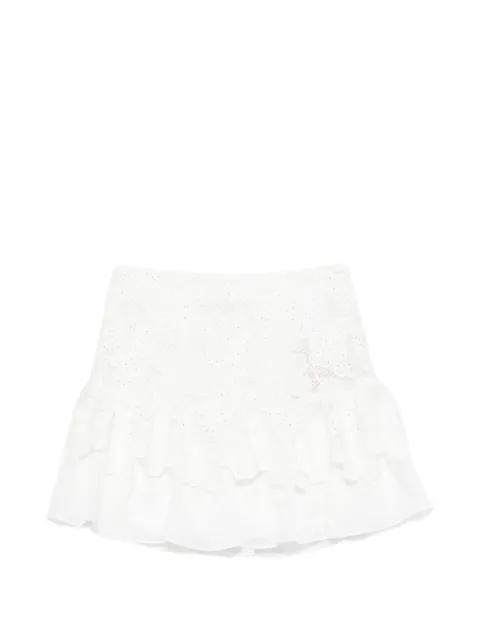 floral ruffled mini skirt by SANDRO PARIS
