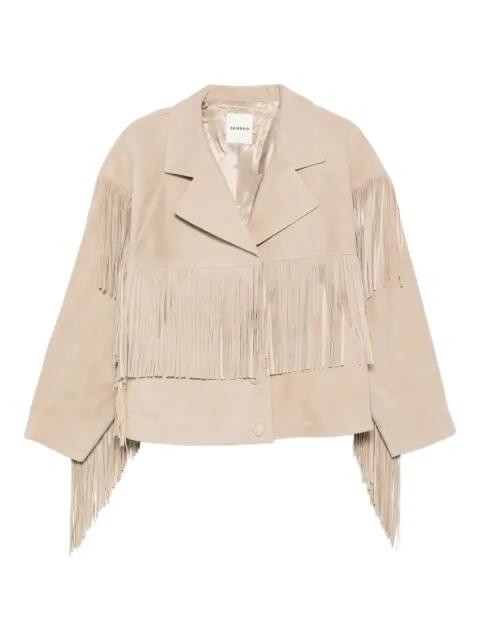 fringed suede jacket by SANDRO PARIS