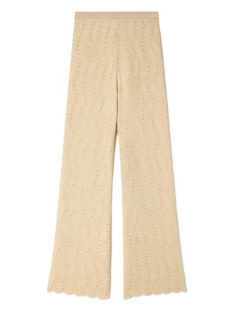 geometric-pattern textured trousers by SANDRO PARIS