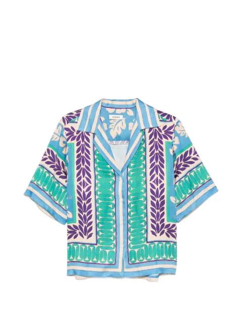graphic-print short-sleeve shirt by SANDRO PARIS
