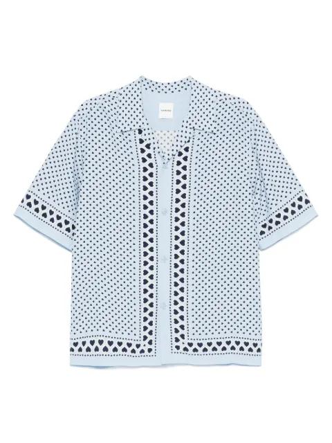 heart motif flowing shirt by SANDRO PARIS