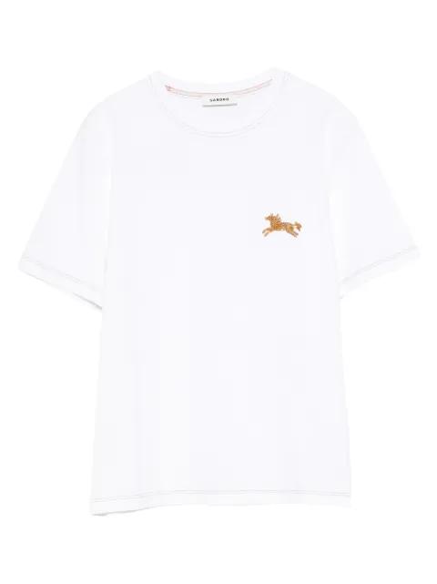 horse-embroidery T-shirt by SANDRO PARIS