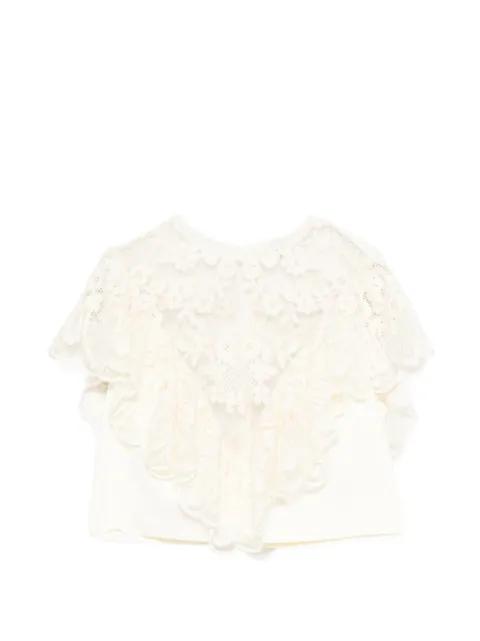 lace-detail blouse by SANDRO PARIS