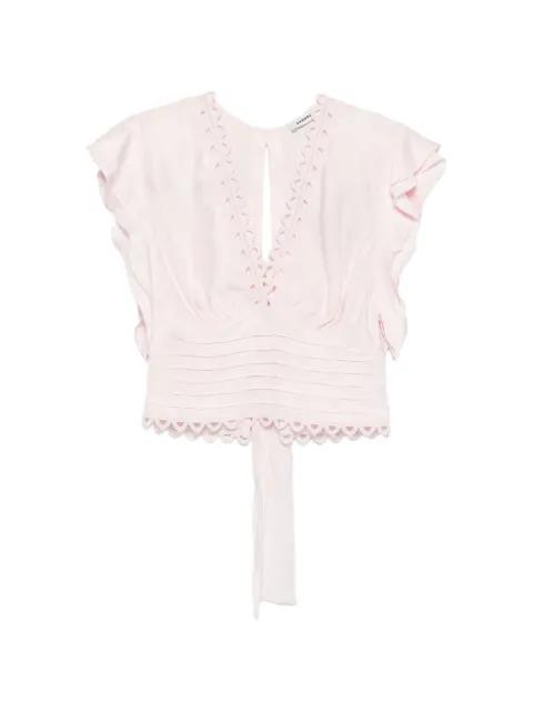 lace-detail top by SANDRO PARIS