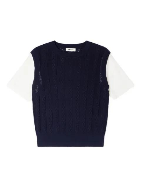 layered-effect T-shirt by SANDRO PARIS