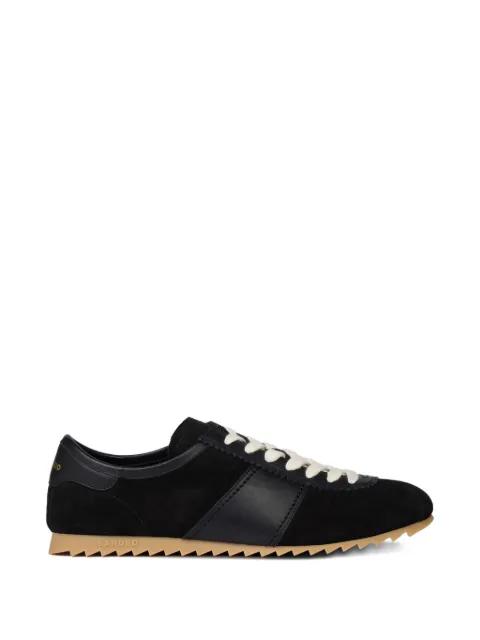 leather and suede low-top sneakers by SANDRO PARIS