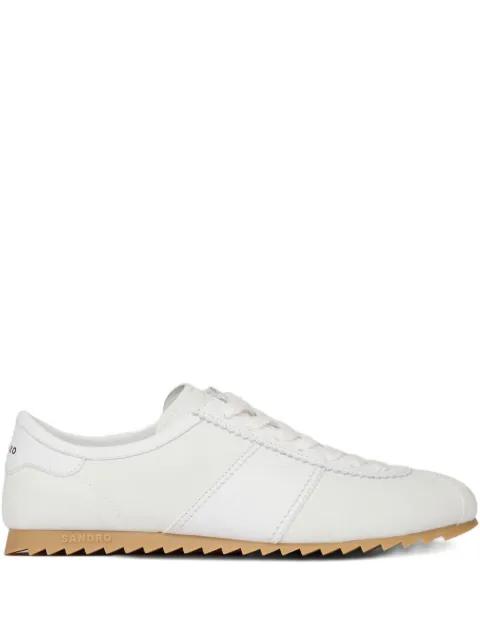 leather and suede low-top sneakers by SANDRO PARIS