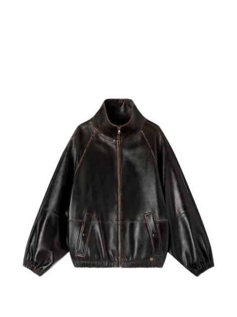 leather bomber jacket by SANDRO PARIS
