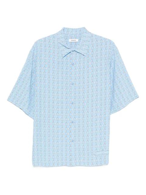 link print loose-fit shirt by SANDRO PARIS