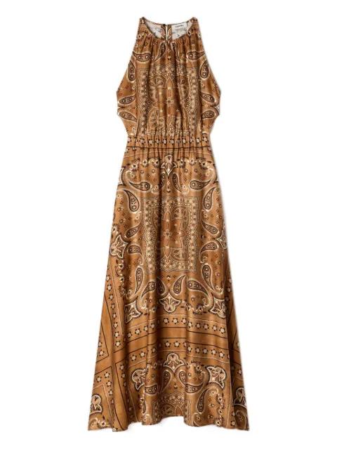 maxi bandana-print dress by SANDRO PARIS