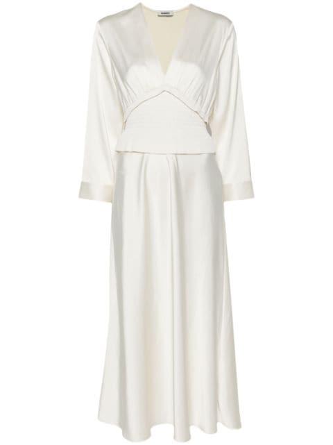 panelled maxi dress by SANDRO PARIS