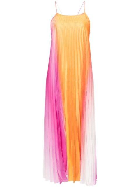 plissé midi dress by SANDRO PARIS