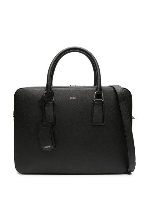 reconstituted leather briefcase by SANDRO PARIS