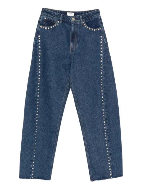 rhinestone barrel trousers by SANDRO PARIS
