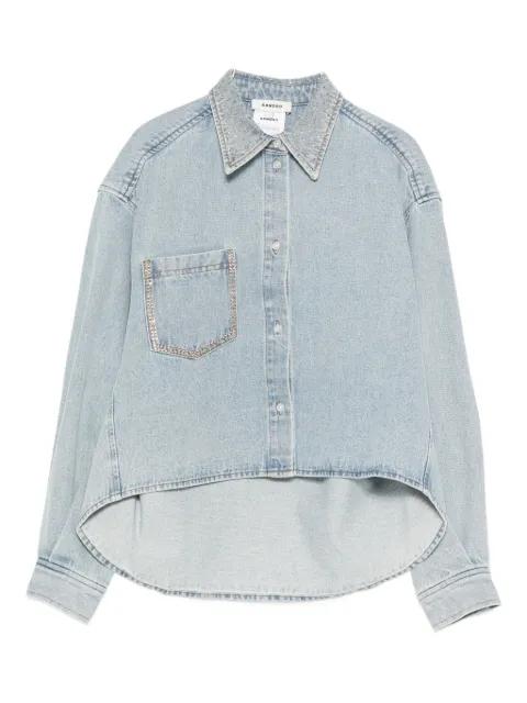 rhinestone-embellished cropped shirt by SANDRO PARIS