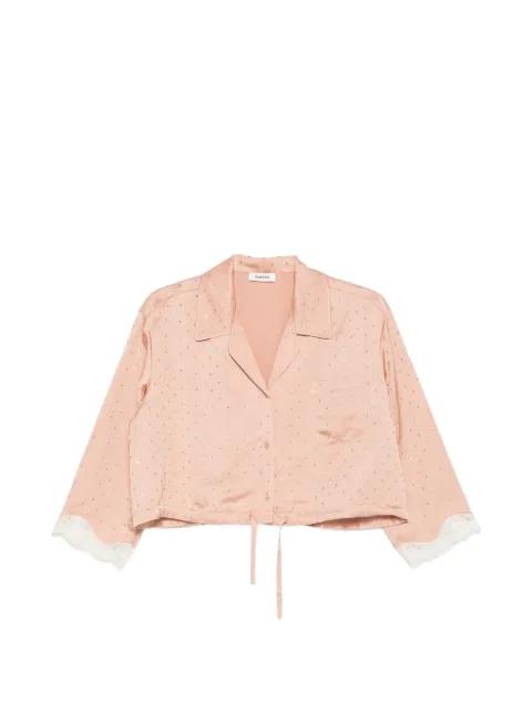 rhinestone-embellished cropped shirt by SANDRO PARIS