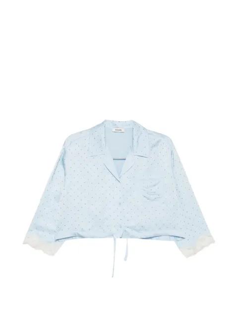 rhinestone-embellished cropped shirt by SANDRO PARIS