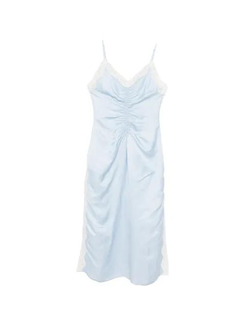 ruched lace-detail  dress by SANDRO PARIS
