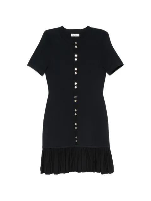 ruffle-trim button-detail mini dress by SANDRO PARIS