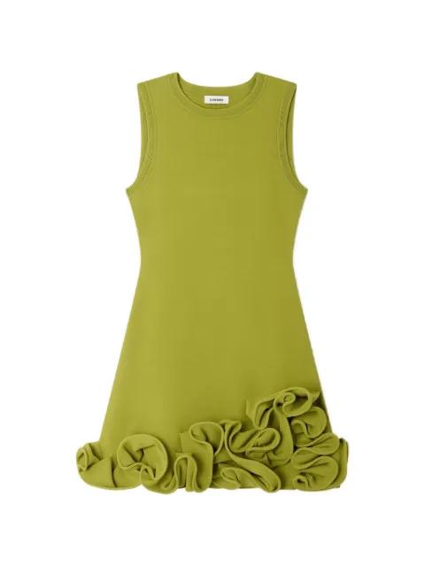 ruffled knitted mini dress by SANDRO PARIS