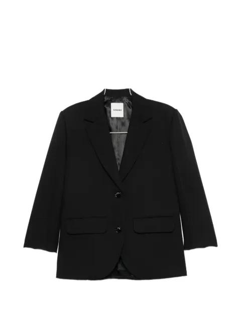 satin-back wool blazer by SANDRO PARIS