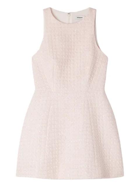 sequin tweed-fabric mini dress by SANDRO PARIS