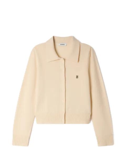 shirt-collar cardigan by SANDRO PARIS