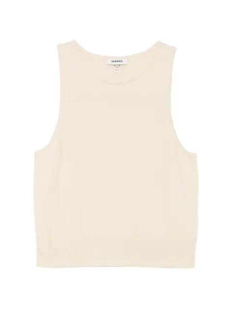 sleeveless fine knit vest by SANDRO PARIS