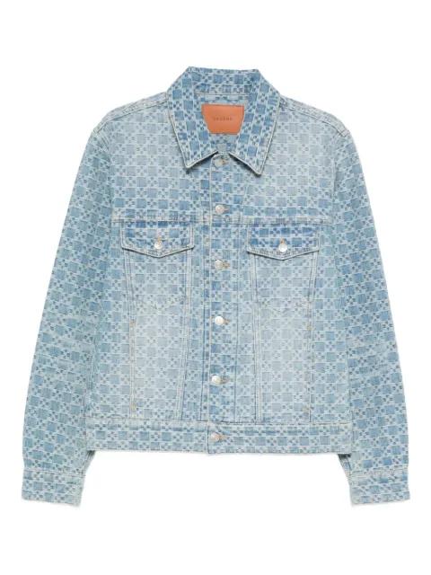 square cross denim jacket by SANDRO PARIS