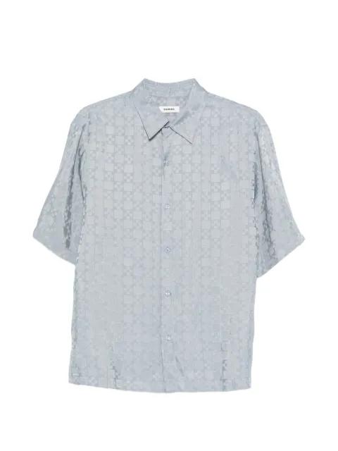 square cross loose-fit shirt by SANDRO PARIS