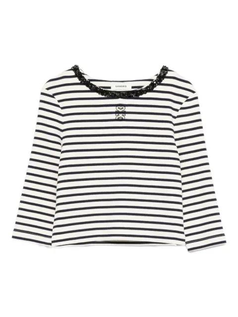 striped-pattern top by SANDRO PARIS