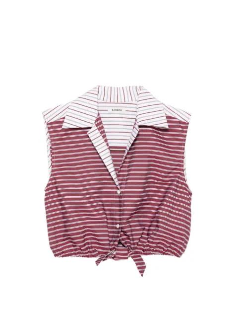 striped tie-hem shirt by SANDRO PARIS