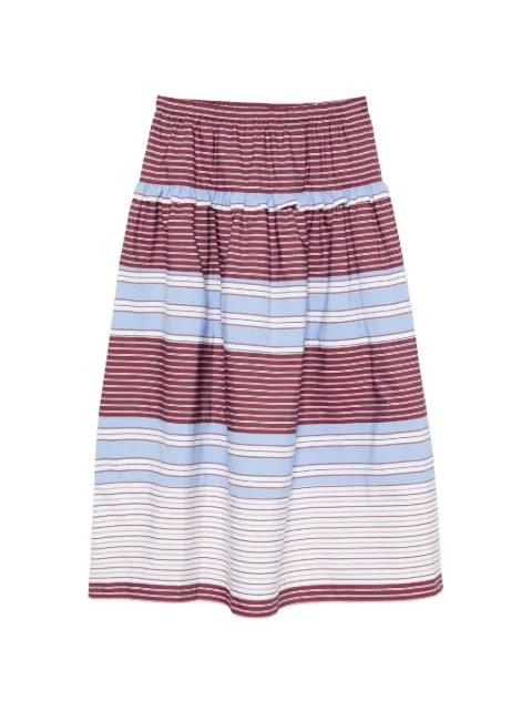 striped tiered A-line long skirt by SANDRO PARIS