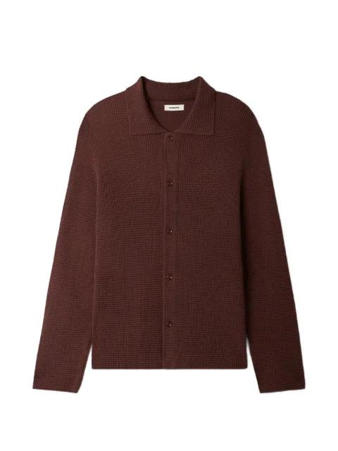 waffle-knit shirt by SANDRO PARIS