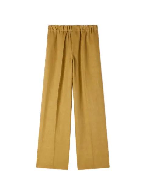 wide-leg elasticated linen trousers by SANDRO PARIS