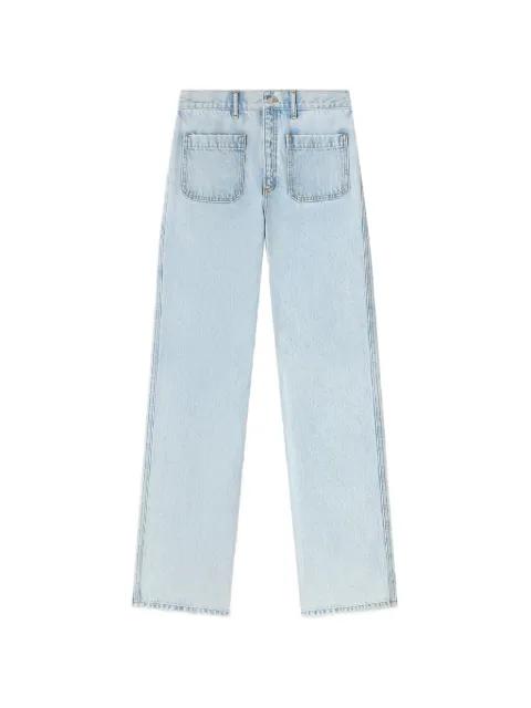 wide-leg patch-pocket jeans by SANDRO PARIS
