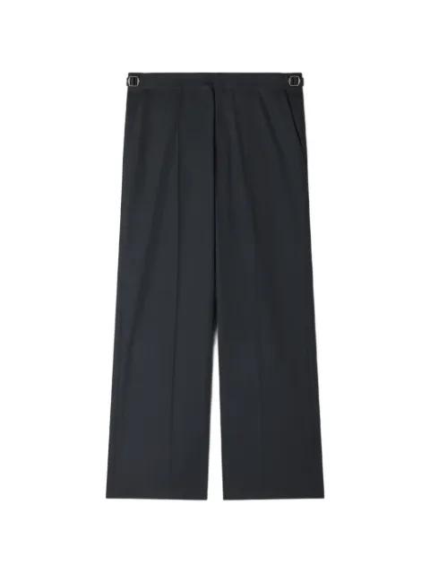 wide-leg wool trousers with buckles by SANDRO PARIS