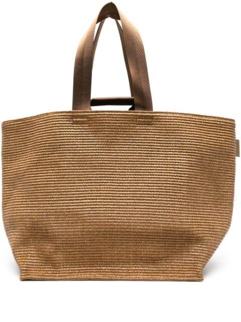 woven straw tote bag by SANDRO PARIS