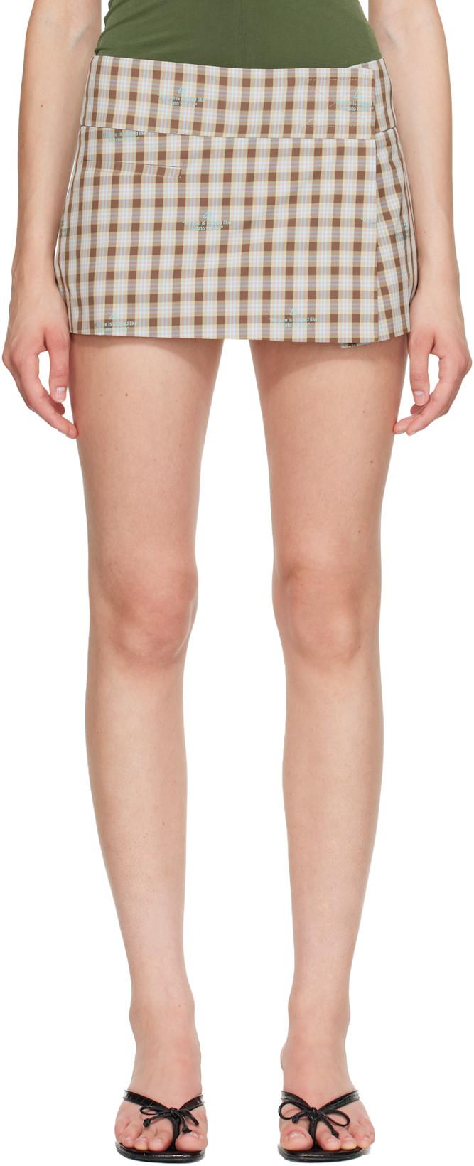 Beige Pomme Skort by SANDY LIANG