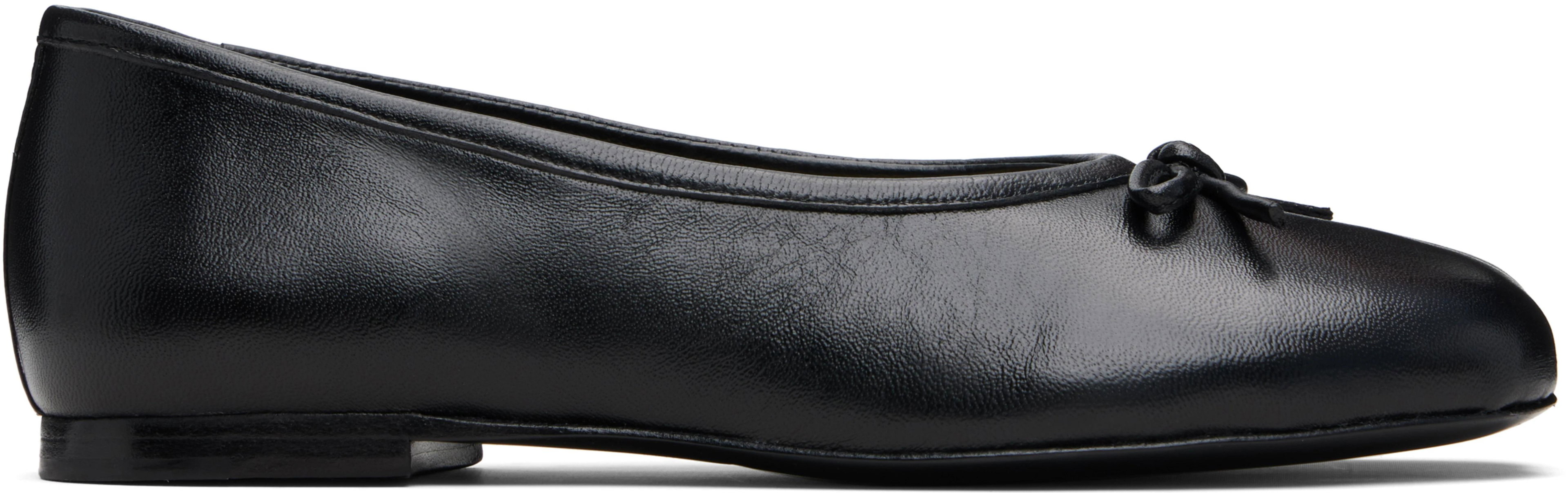 Black Paw Ballerina Flats by SANDY LIANG