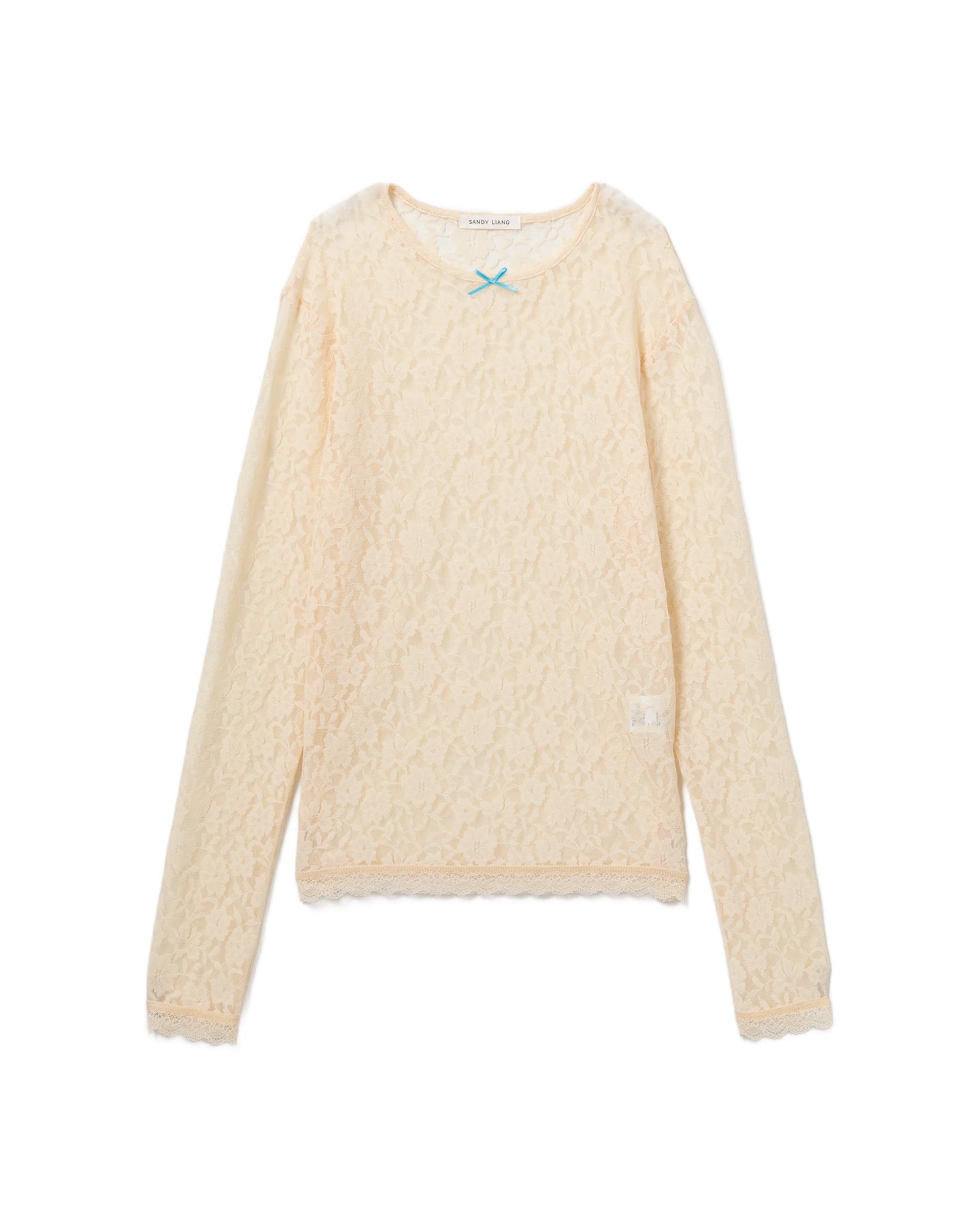 Lace long sleeve top by SANDY LIANG
