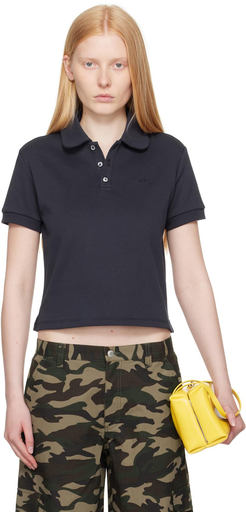 Navy Louise Polo by SANDY LIANG