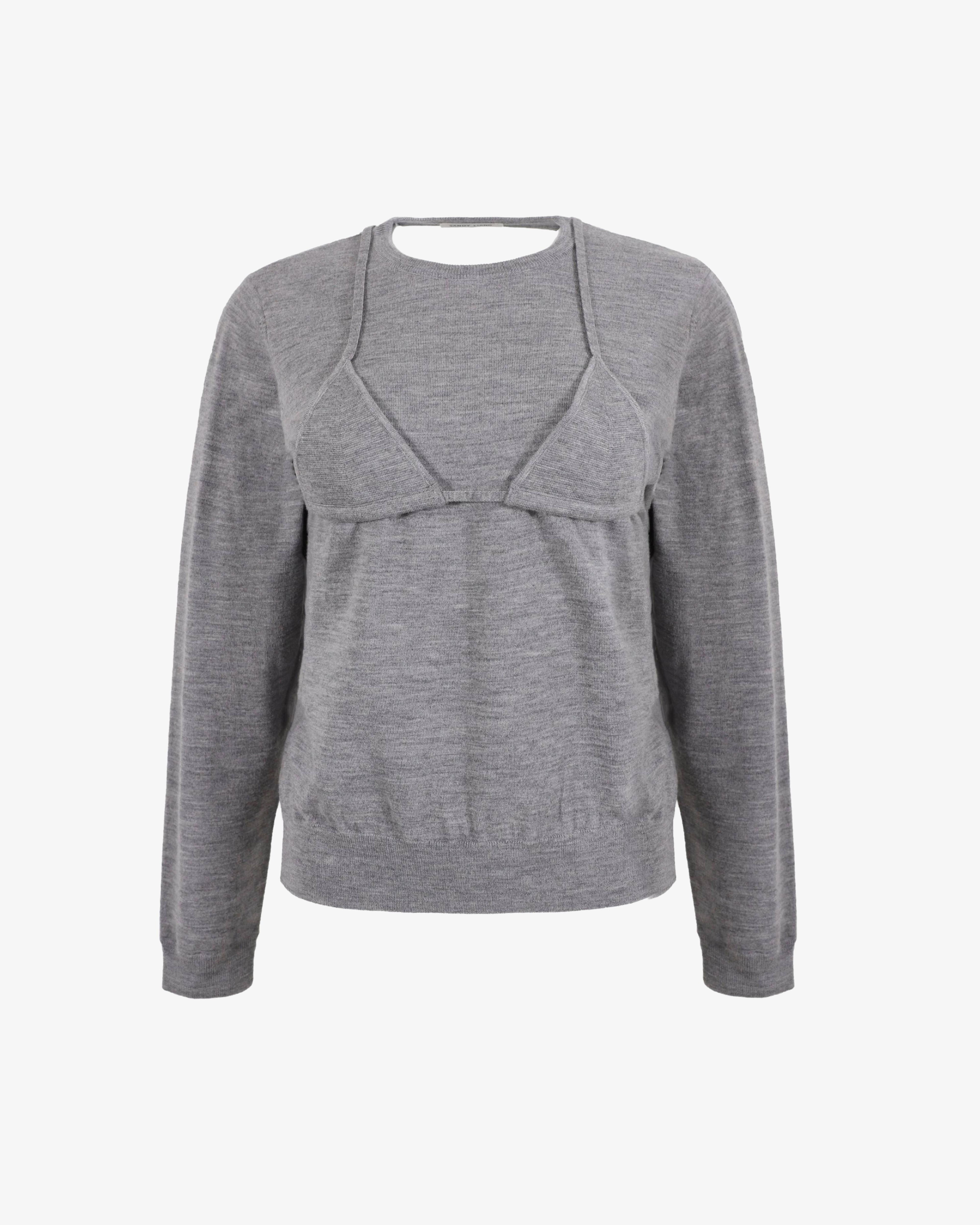 SANDY LIANG - Women's Maisy Sweater - (Grey) by SANDY LIANG