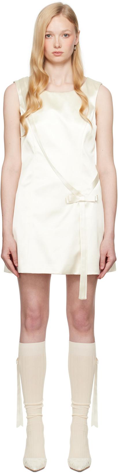 SSENSE Exclusive Bridal Capsule Olga Minidress by SANDY LIANG