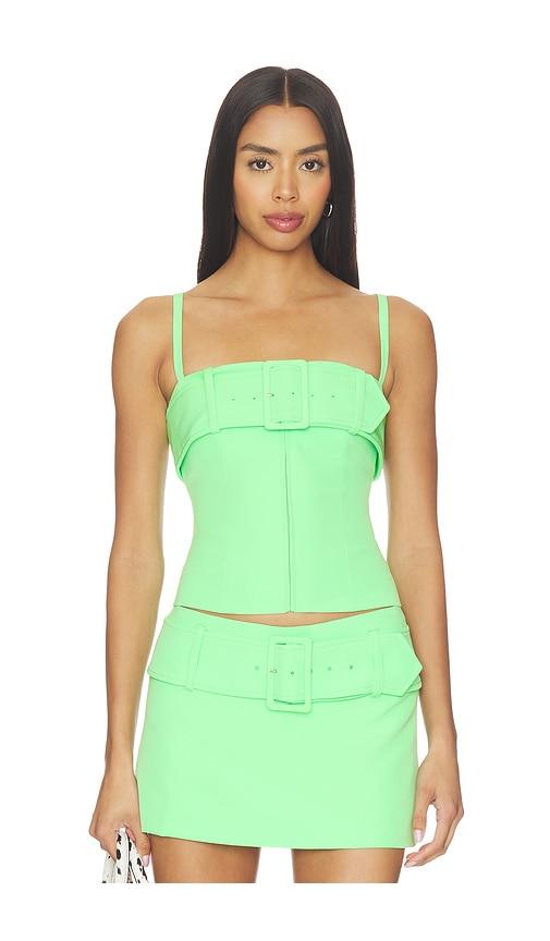 Sandy Liang Ahsoka Top in Mint by SANDY LIANG