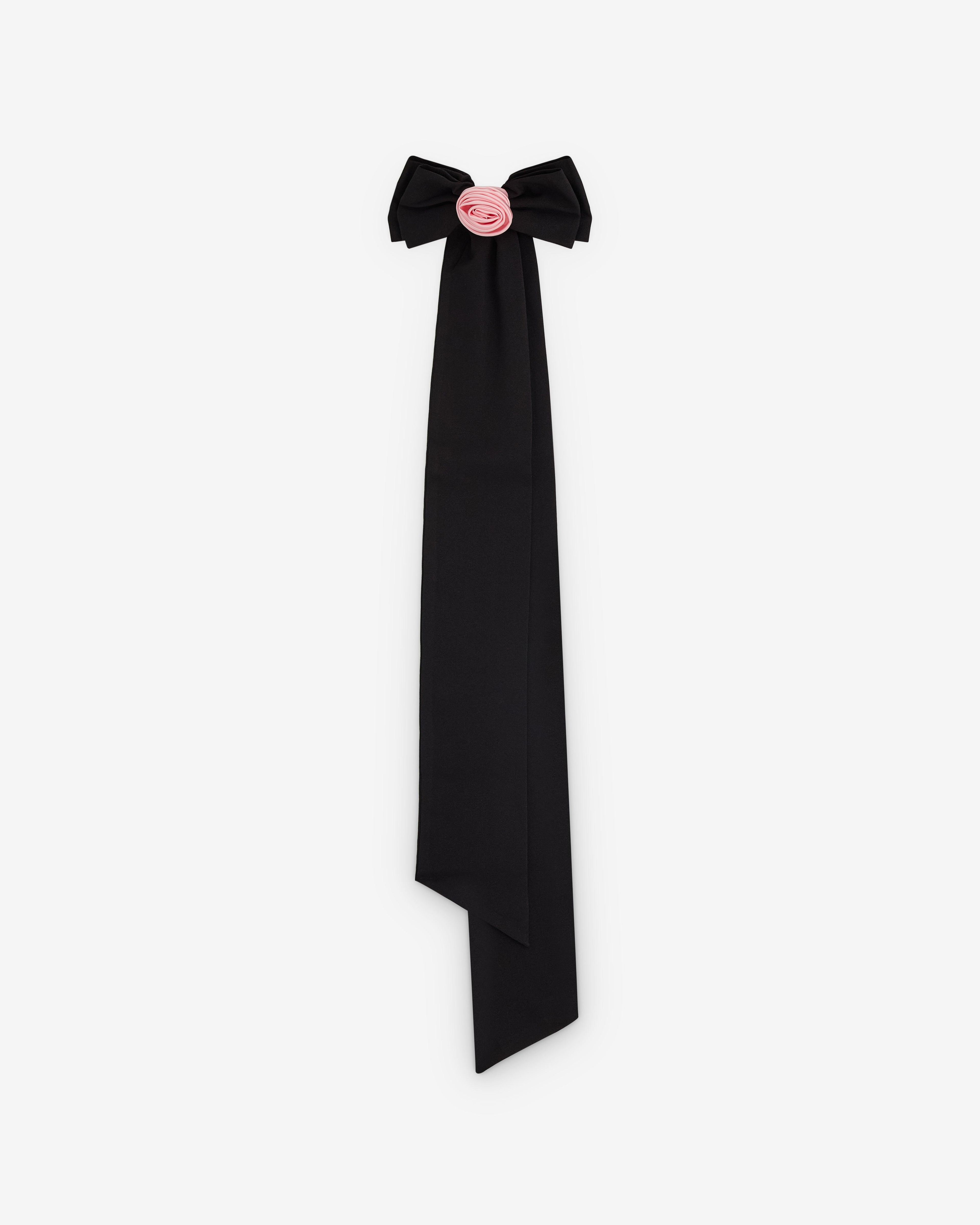 Sandy Liang - Women’s Corsage Palermo Bow - (Black) by SANDY LIANG Sandy Liang - Women’s Corsage Palermo Bow - (Black) by SANDY LIANG
